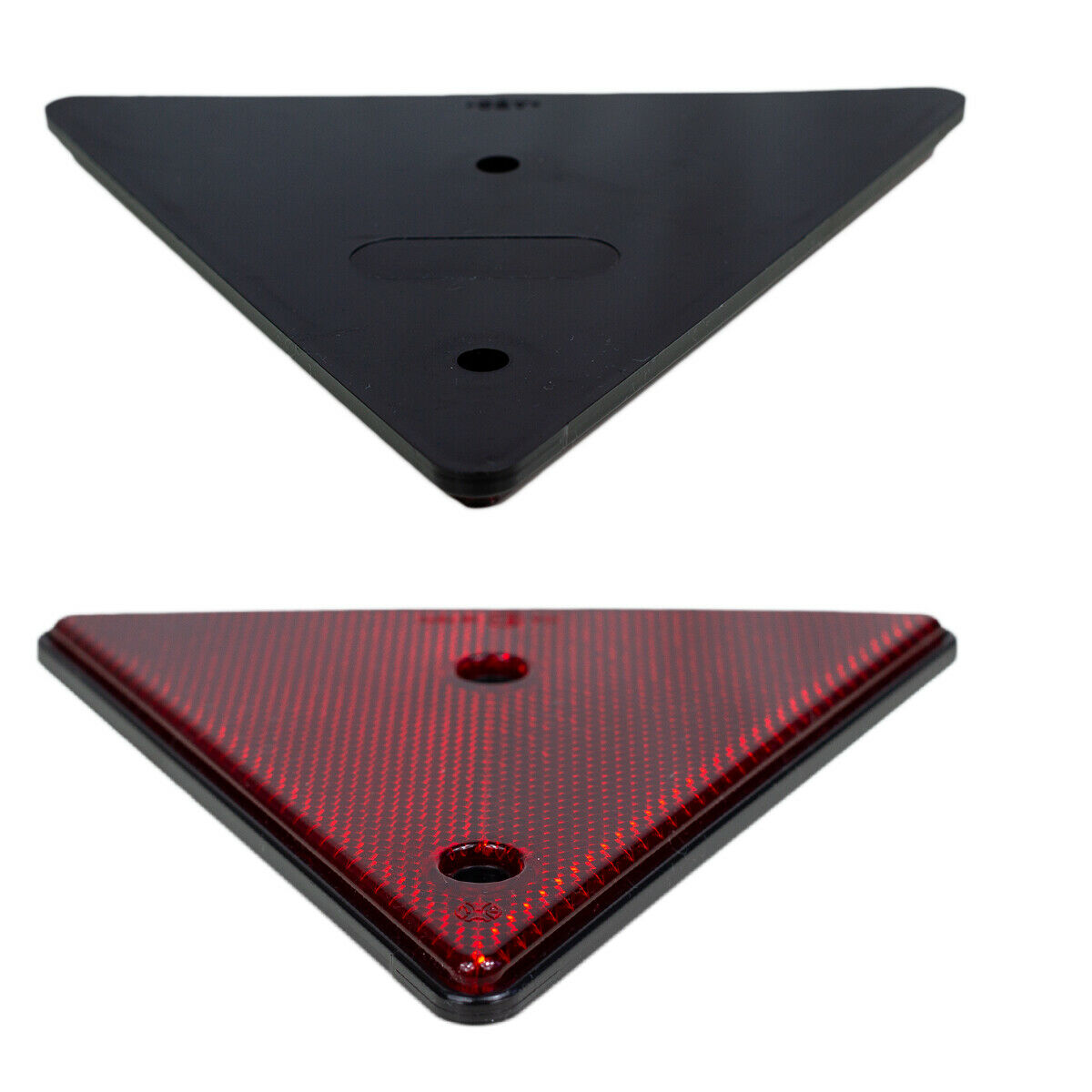 Qiping 4 Pack Anhänger Rückstrahler Dreieck mit E-Prüfzeichen, Rot
