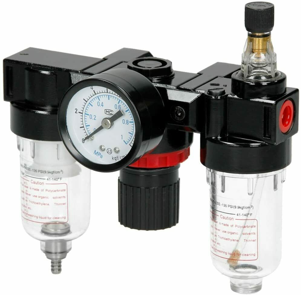 Druckluft Wartungseinheit Wasserabscheider Kompressor Druckregler Öler