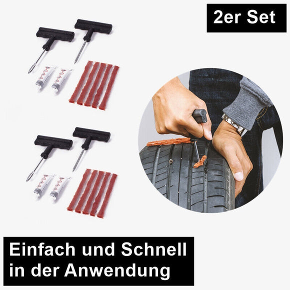 2x Autoreifen Reparatur Set